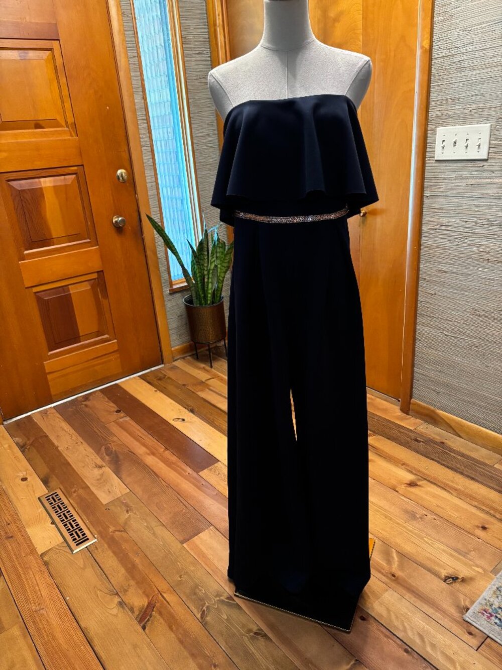 Vintage Miss Selfridge Navy Blue Pantsuit